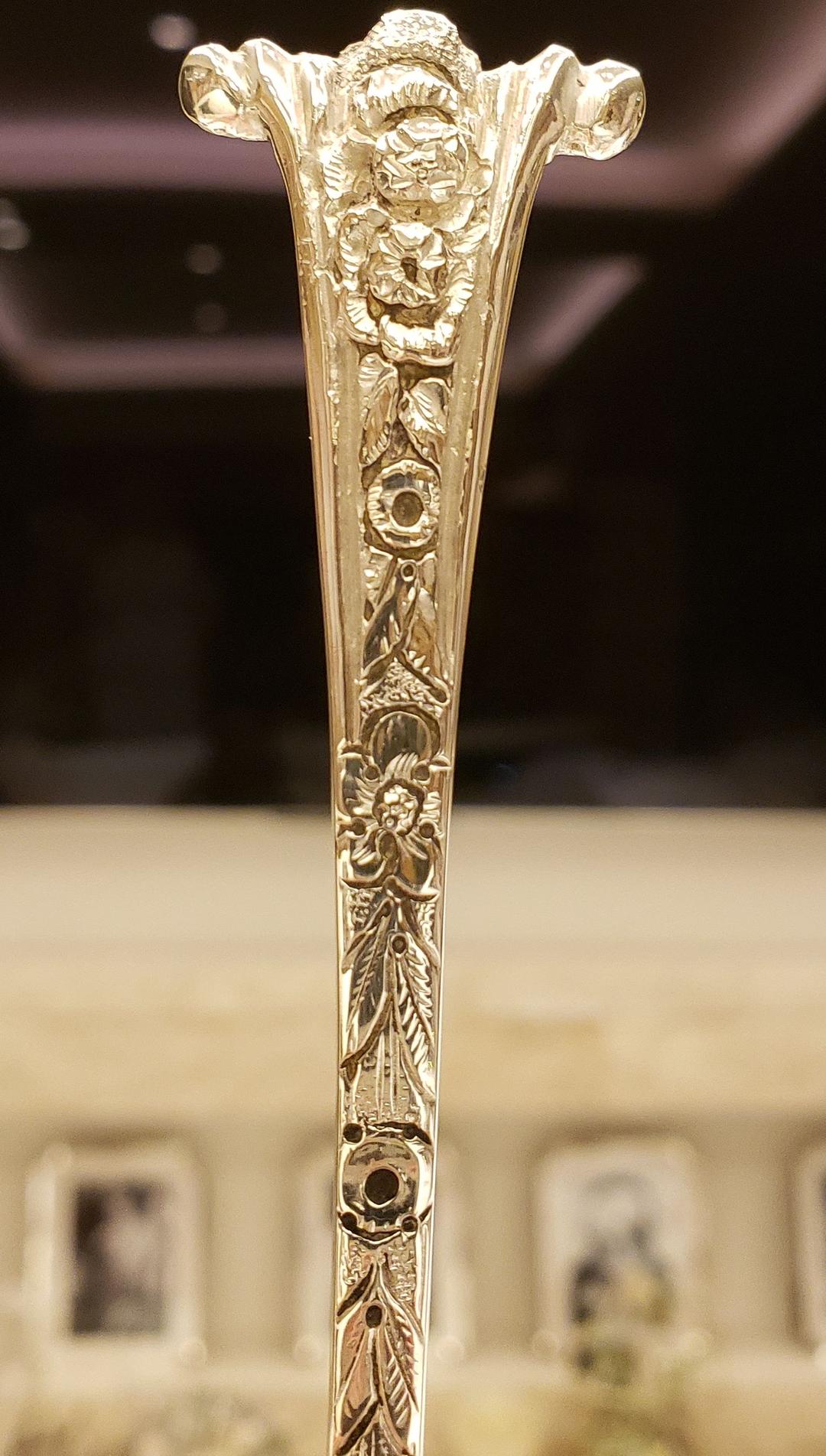 純銀 スターリング シルバー ベリースプーン サービングスプーン アンティーク