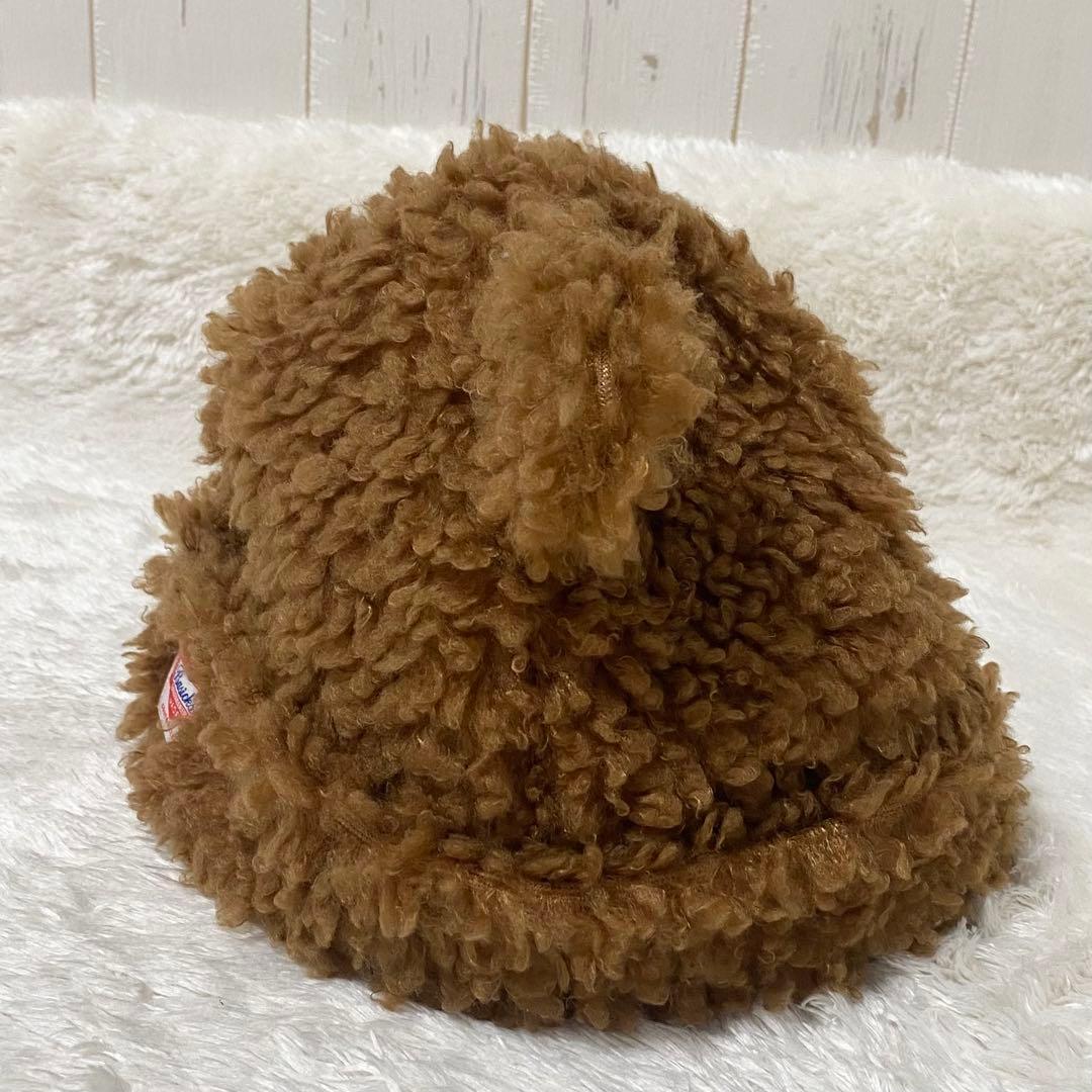 Basicks ベイシックス クマ耳ニット帽 茶 ブラウン S