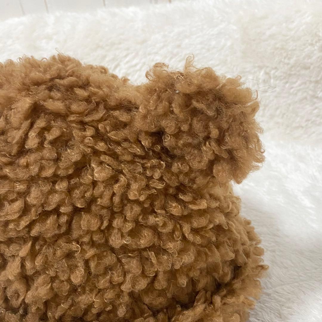 Basicks ベイシックス クマ耳ニット帽 茶 ブラウン S