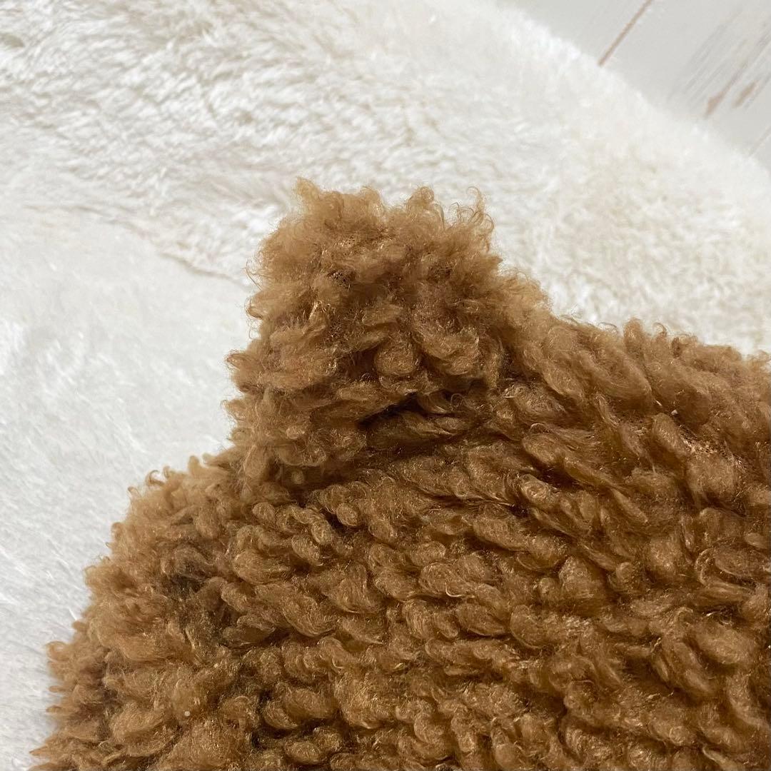 Basicks ベイシックス クマ耳ニット帽 茶 ブラウン S