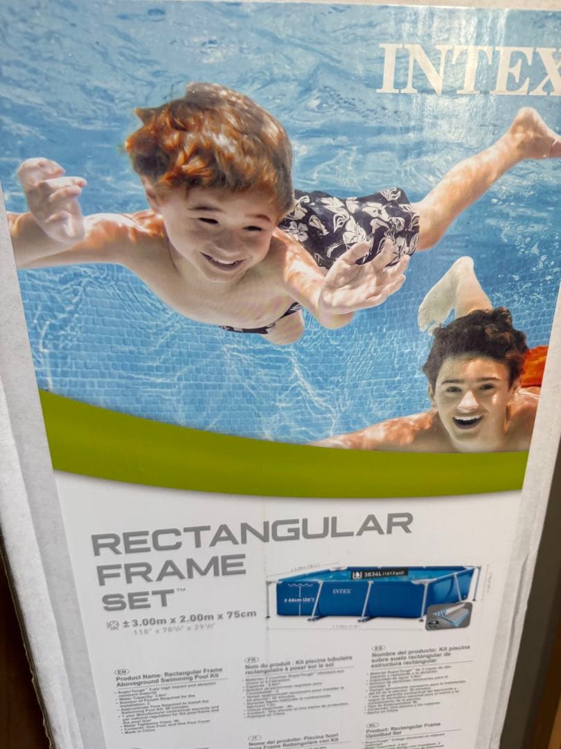 INTEX 3.0m 長方形フレームセット