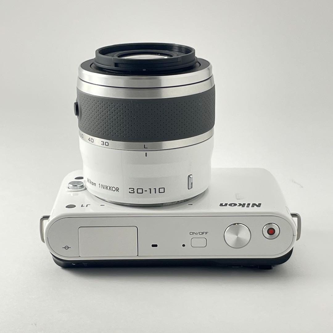 【極上美品・返品保証】Nikon1 J1ホワイト レンズキット