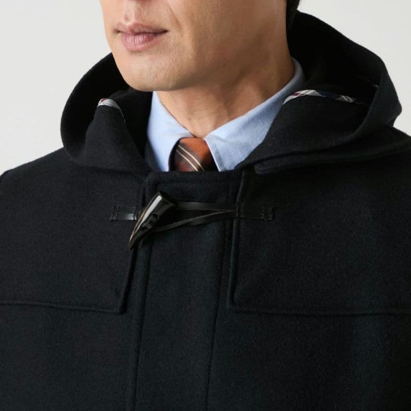 ニューヨーカー／近年もの メンズ 上質ウールダッフルコート ネイビー トグル