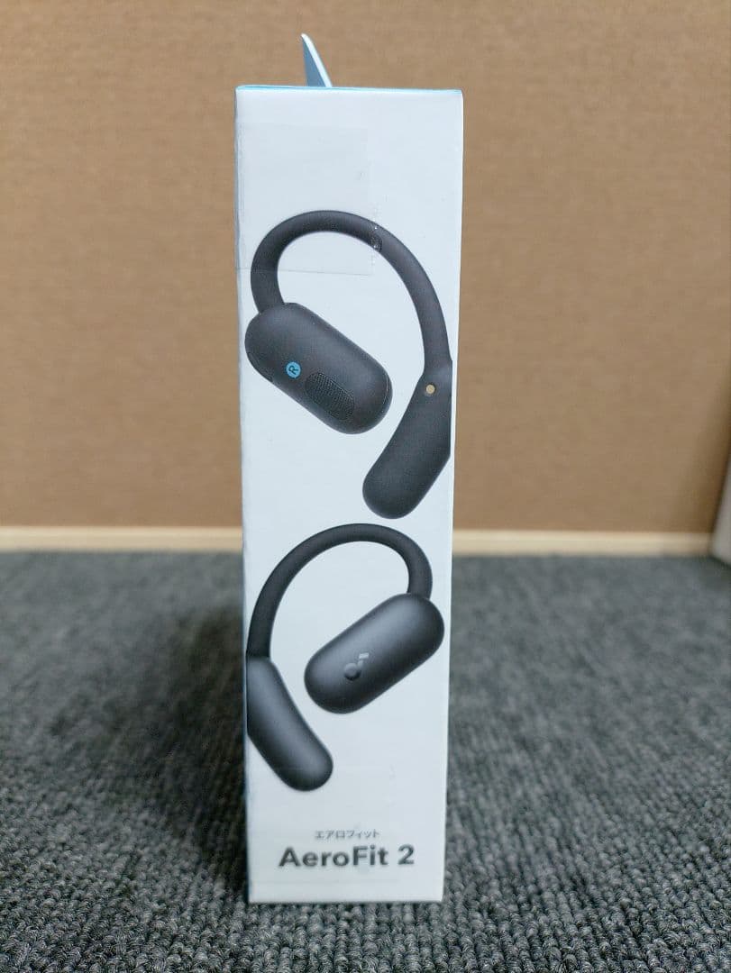 57☆新品 オープンイヤー型 イヤホン エアロフィット2 ミッドナイトブラック