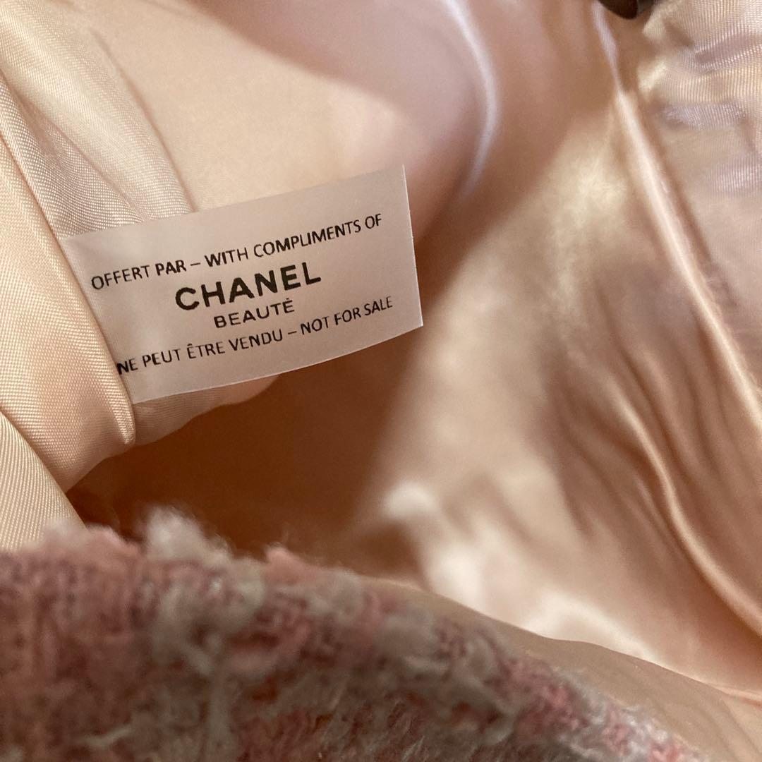 CHANEL ピンクツイードトートバッグ　シフォン