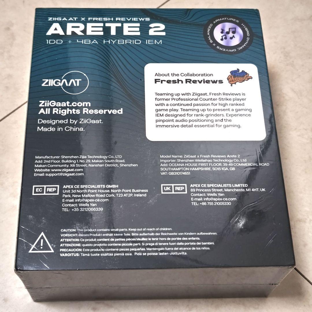 【新品未開封】ZiiGaat Fresh Reviews Arete II 赤