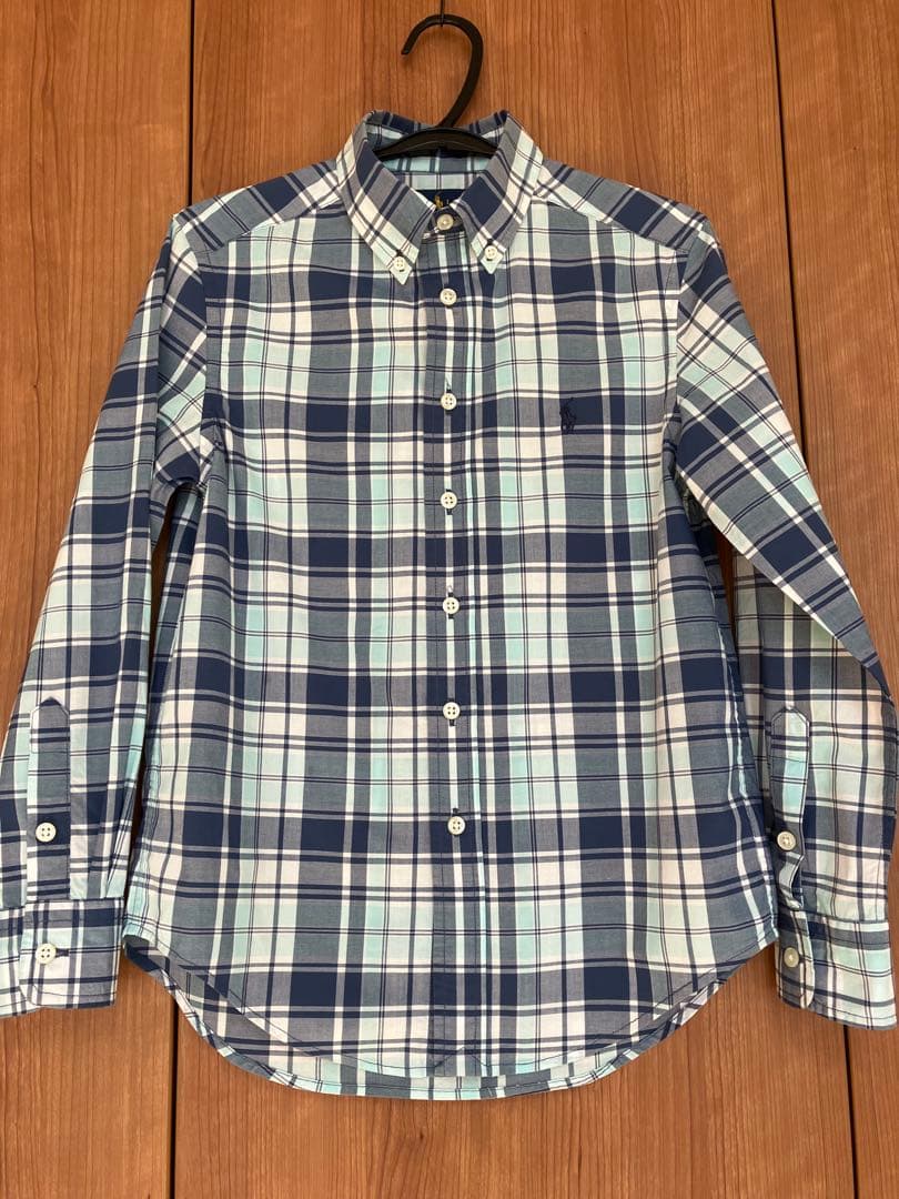 ラルフローレン140スーツ上下セット ボタンダウンシャツ2枚ラルフ靴下2足付き