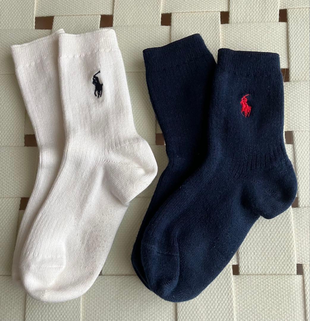 ラルフローレン140スーツ上下セット ボタンダウンシャツ2枚ラルフ靴下2足付き