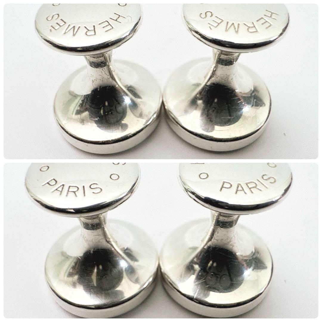 エルメス セリエ スタンプ セリエリンクス カフリンクス カフスボタン シルバー