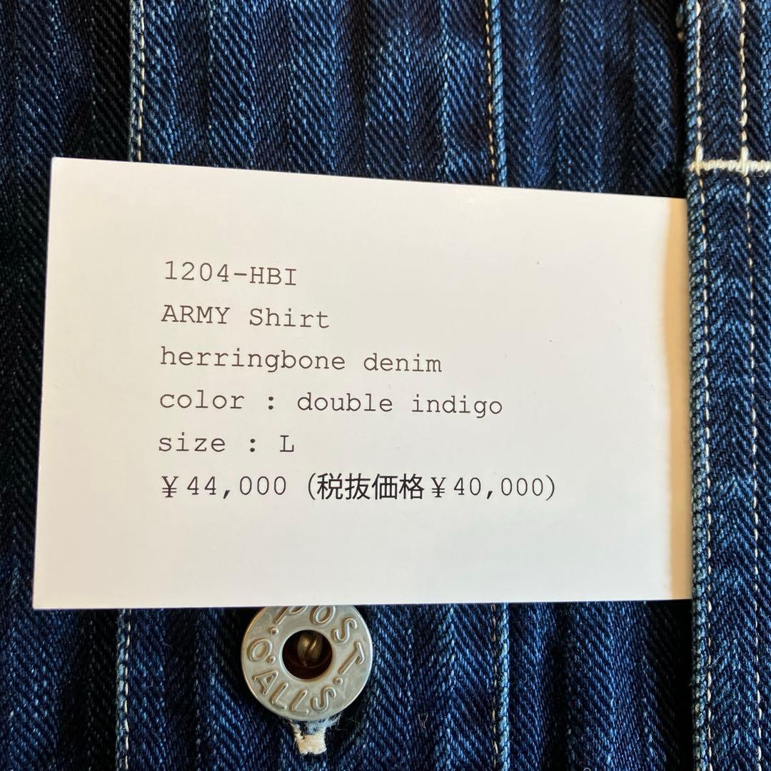 Post O‘all's Army shirt & pants ヘリンボーンL