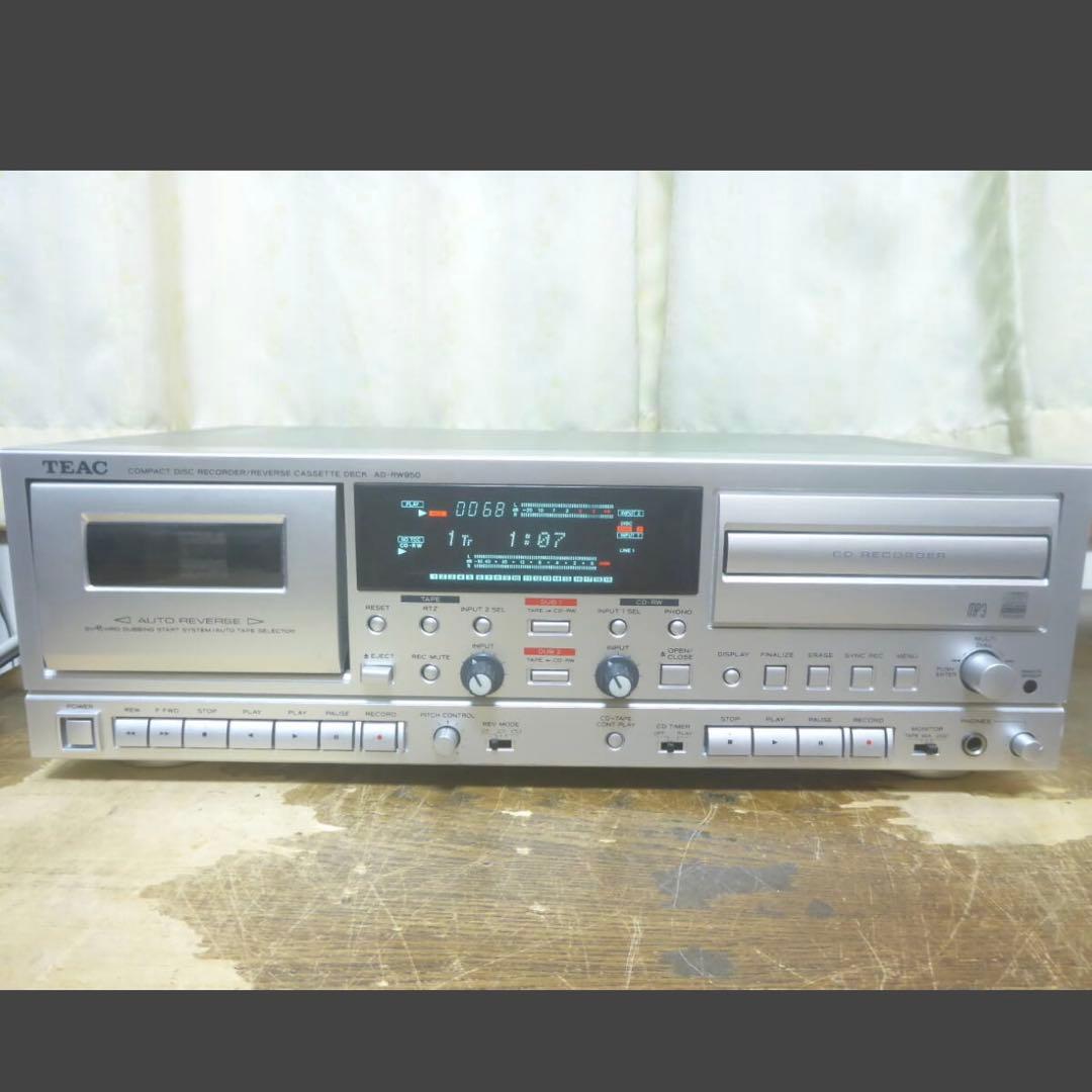 【美品】TEAC AD-RW950 CDカセットレコーダー