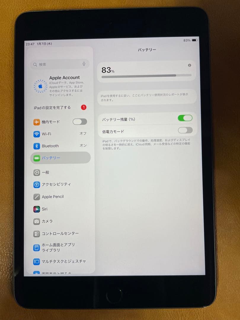 iPad mini5 本体 スペースグレー