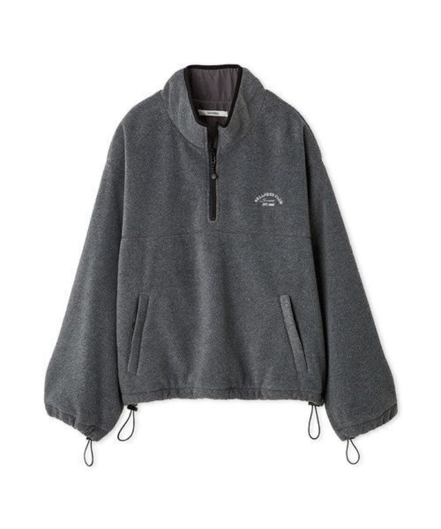 SNIDEL スナイデル　ハーフジッププルオーバー　グレー