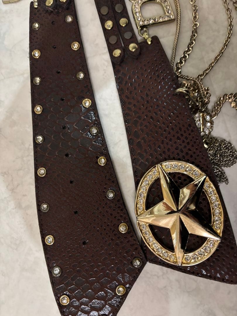 SALE【訳あり】平成元祖d.i.a.スターバックルベルト ブラウン