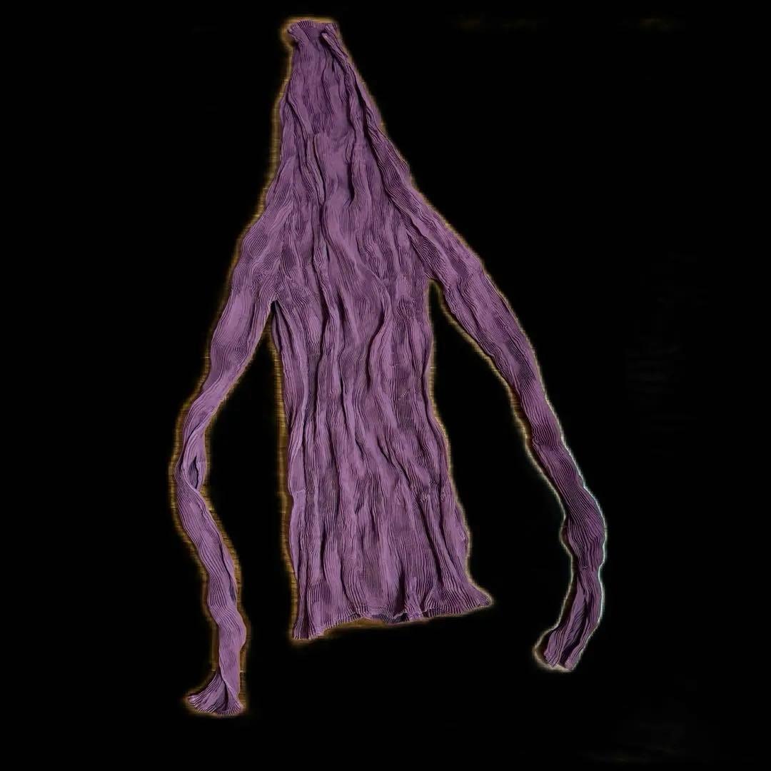 パープル シフォンツイスト カットソー ISSEY MIYAKE