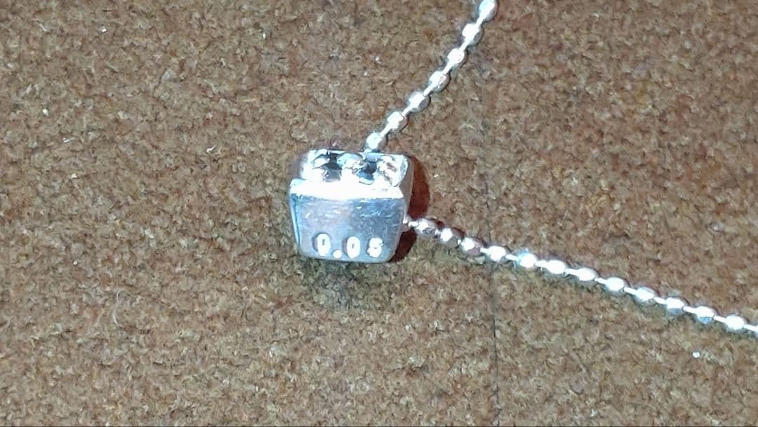 中古　ノエマ　18金ホワイトゴールド　オニキスネックレス