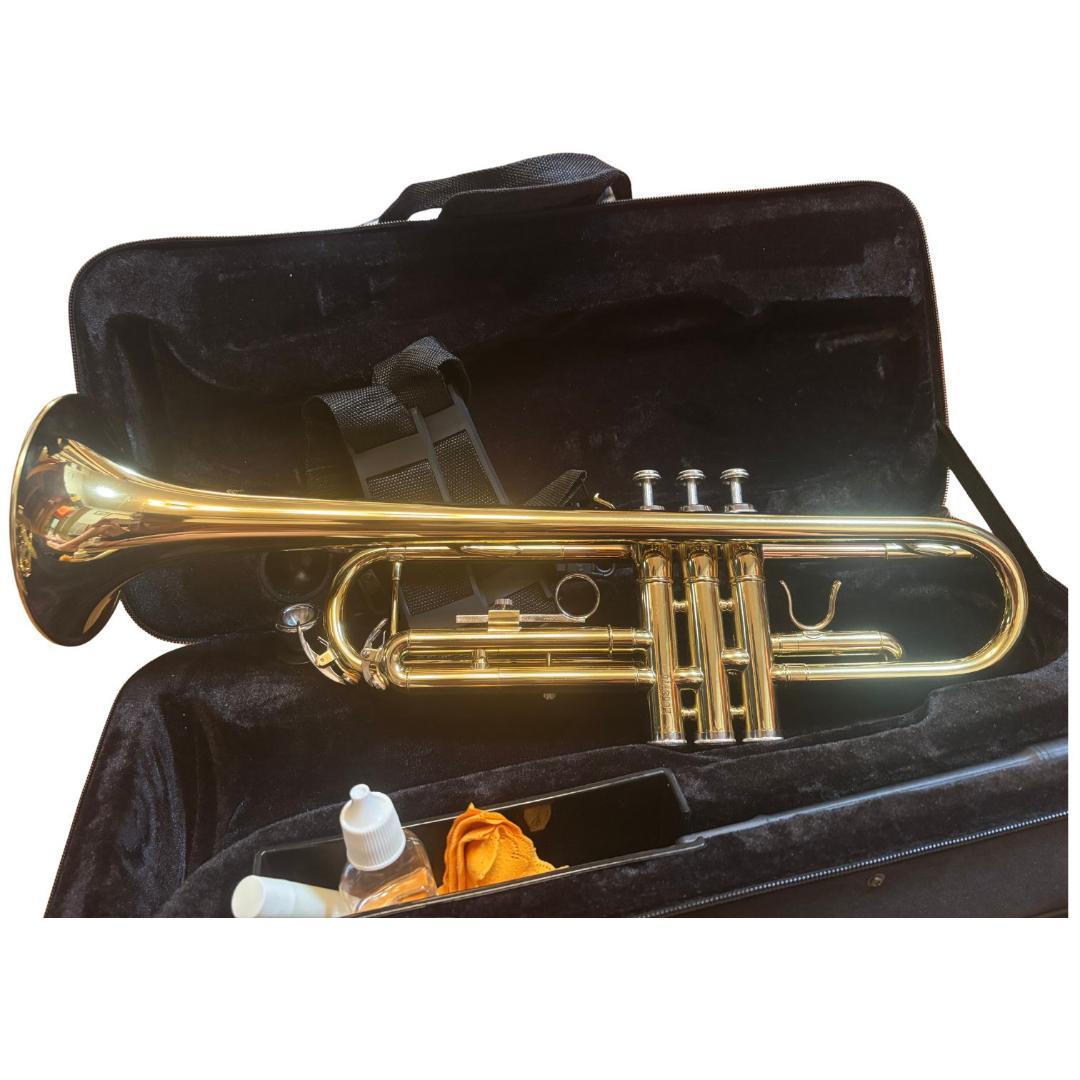 【美品】 Soleil トランペット ゴールド マウスピース付き STR-1