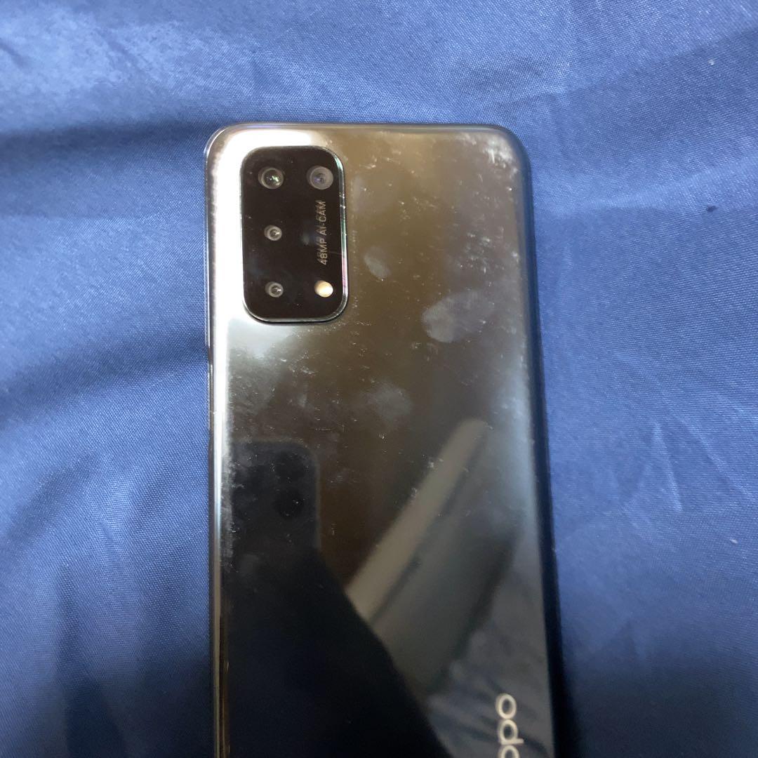 OPPO スマートフォン ブラック トリプルカメラ