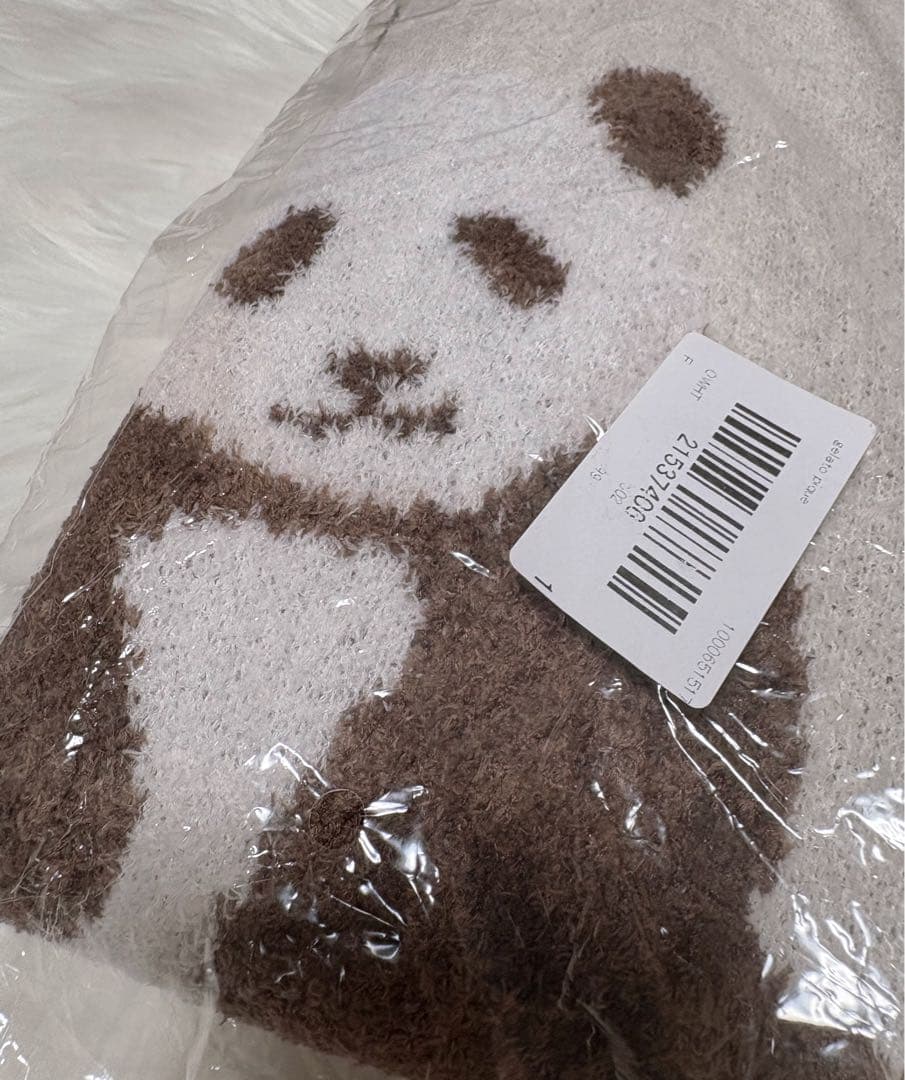 新品♡⃛未開封♡⃛ジェラートピケ【Sleep】パンダ ジャガード マルチカバー 毛布