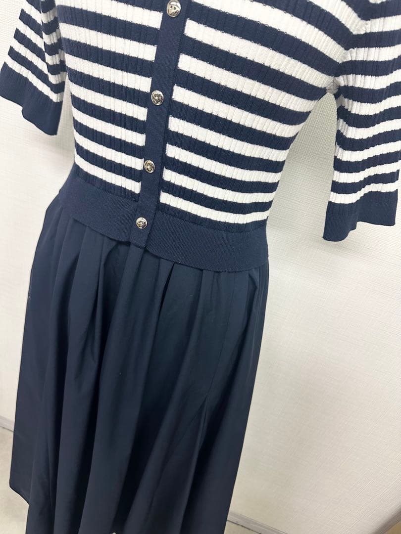 【めるぴちゃ様】ジャスグリッティ 一度着用 ドッキングワンピース ネイビー