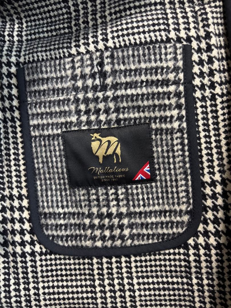 BEAMS F 別注　INVERTERE グレンチェック ダッフルコート 36