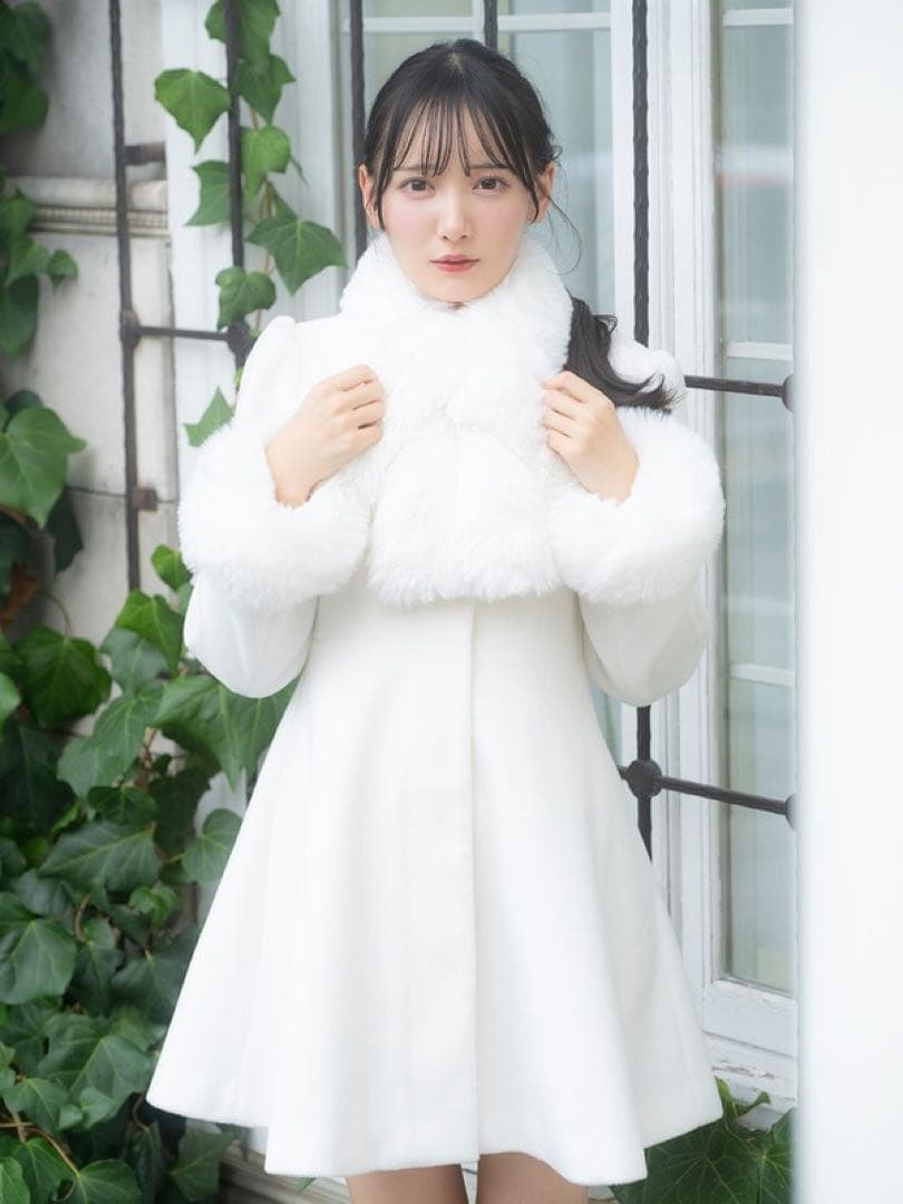 evelynコート Sサイズ 2024 ファー付き