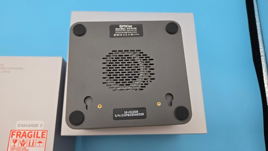 試用のみ「GMKtec G3 Plus」ミニPC N150+16GB+512GB