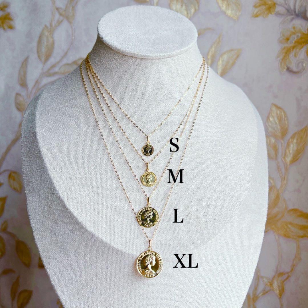 18K  ネックレストップ エリザベス 刻印 18金 XL 超特大