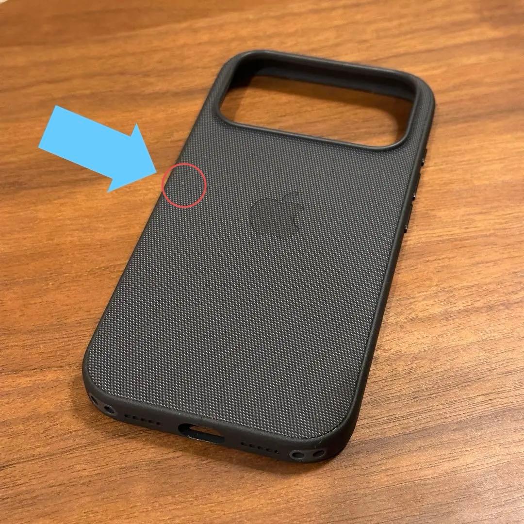 【美品中古】iPhone 17 Proテックウーブンケース「ブラック」Apple