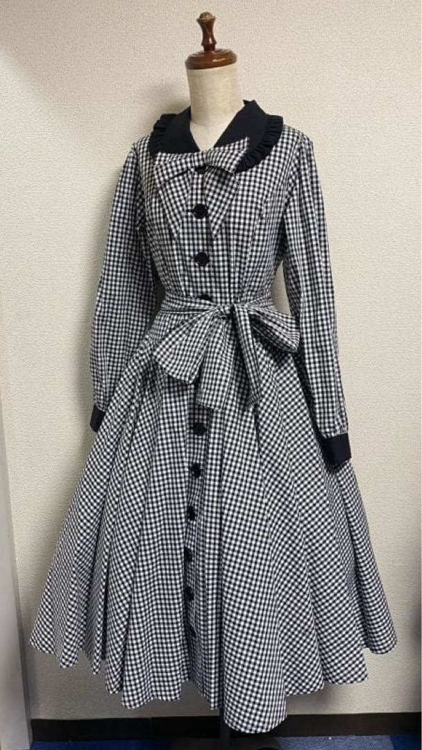 【タイムセール】フィジカルドロップ ロングスリーブレトロワンピース