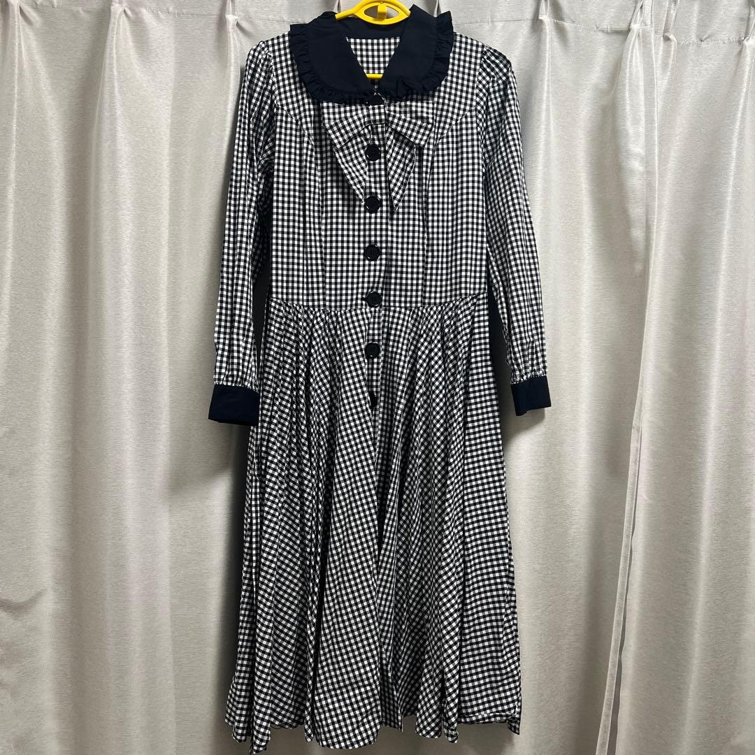 【タイムセール】フィジカルドロップ ロングスリーブレトロワンピース