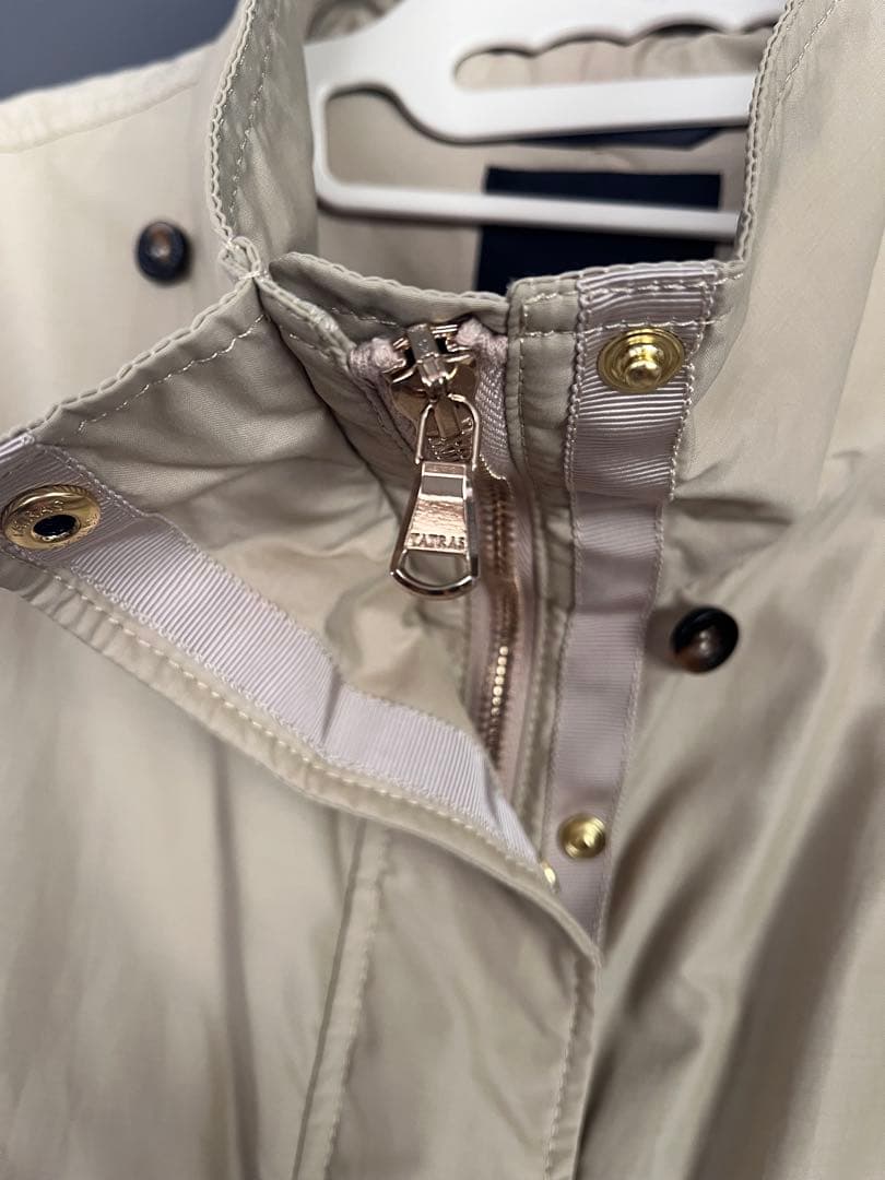 PATRAS ベージュ モッズコート フード付き