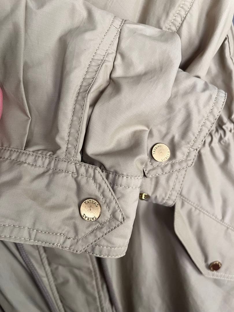 PATRAS ベージュ モッズコート フード付き