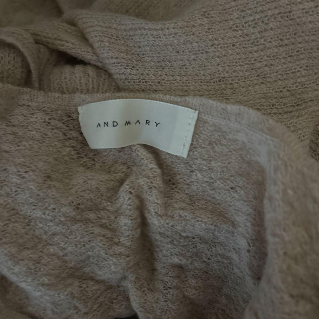 ワンピース andmary Sophie seethrough knit dress