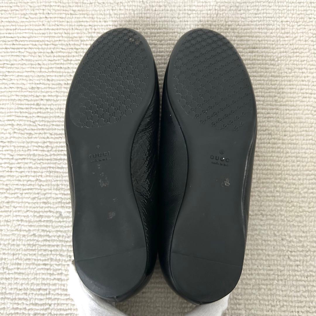 GUCCI グッチ フラットシューズ GG 黒 22cm