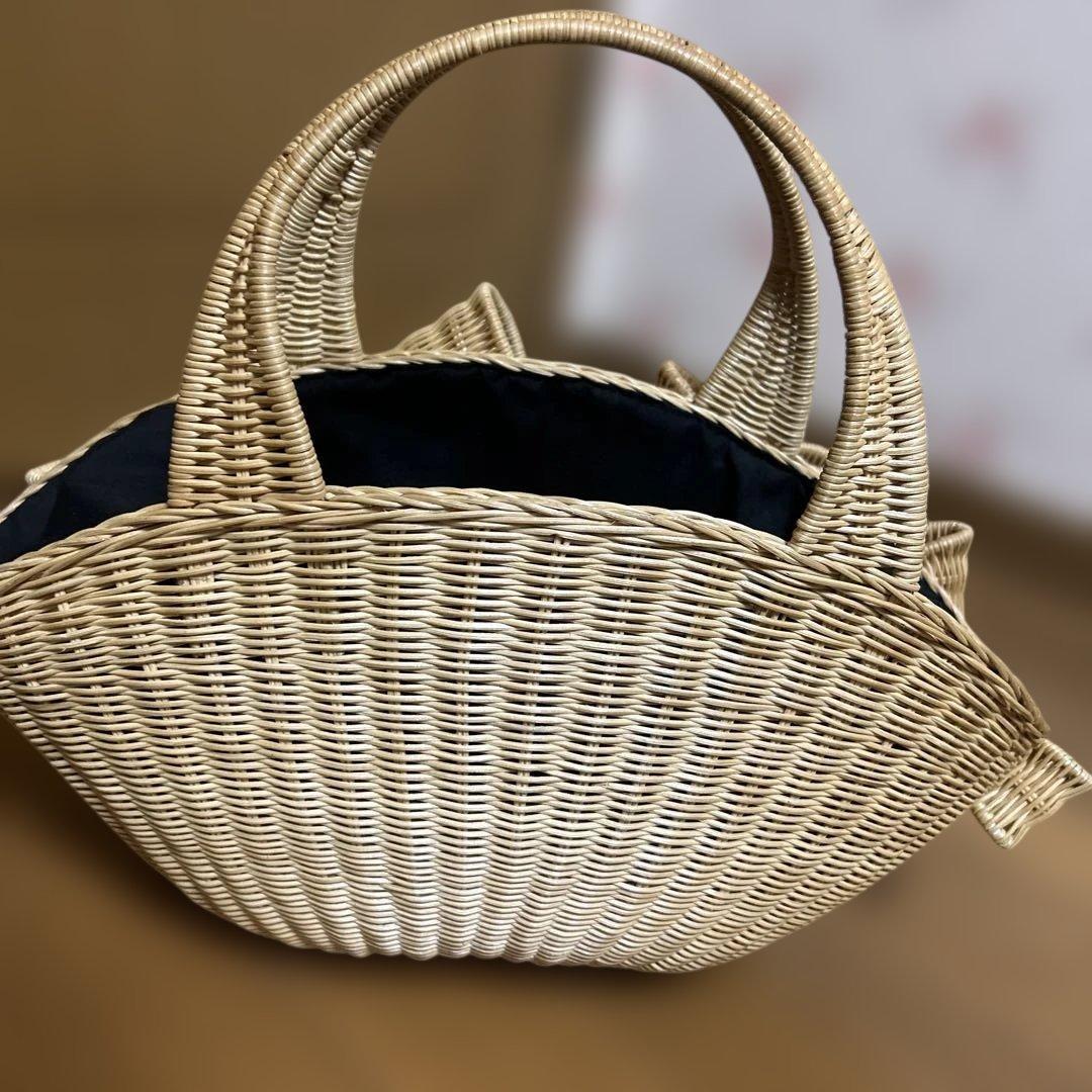 アナトリエ　リボンカゴバック　お盆限定価格