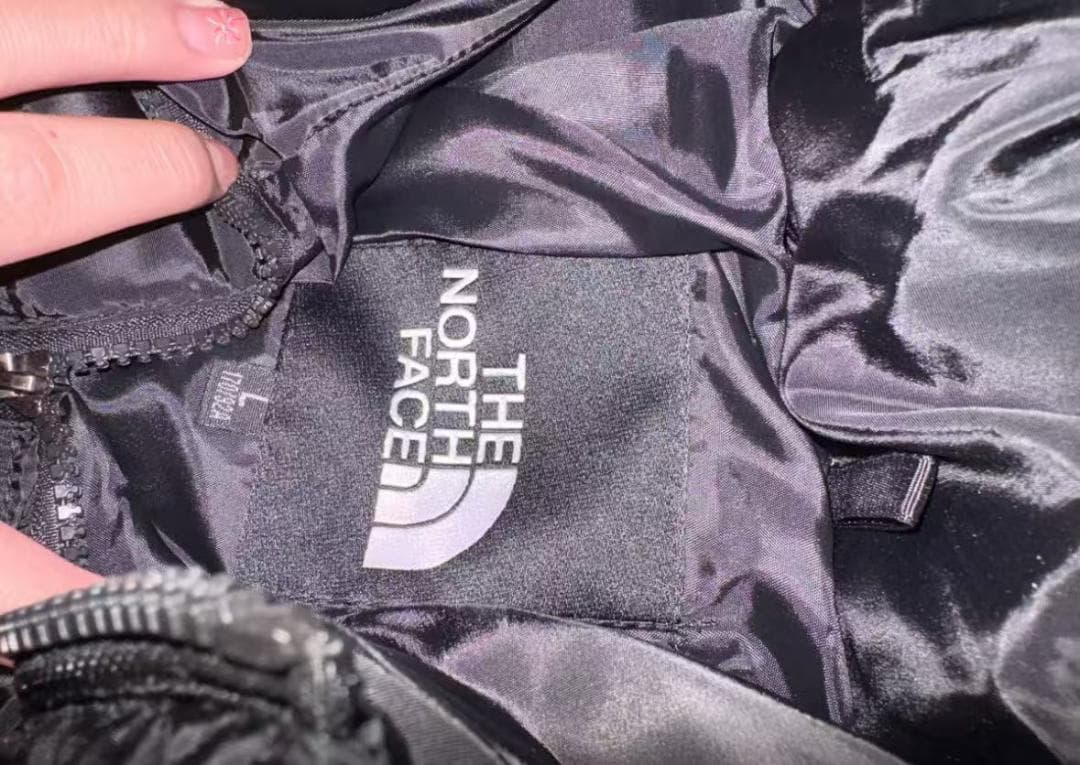 【L】 TH★E NOR★TH FA★CE ブラック ダウンジャケット NN