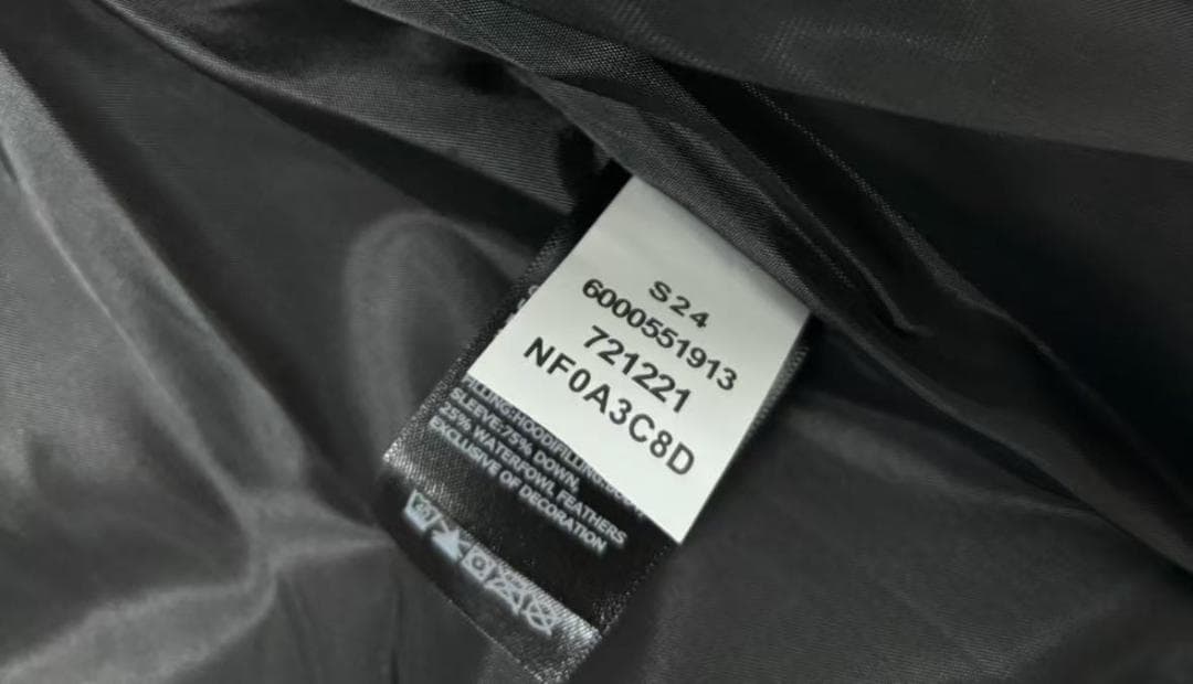 【L】 TH★E NOR★TH FA★CE ブラック ダウンジャケット NN