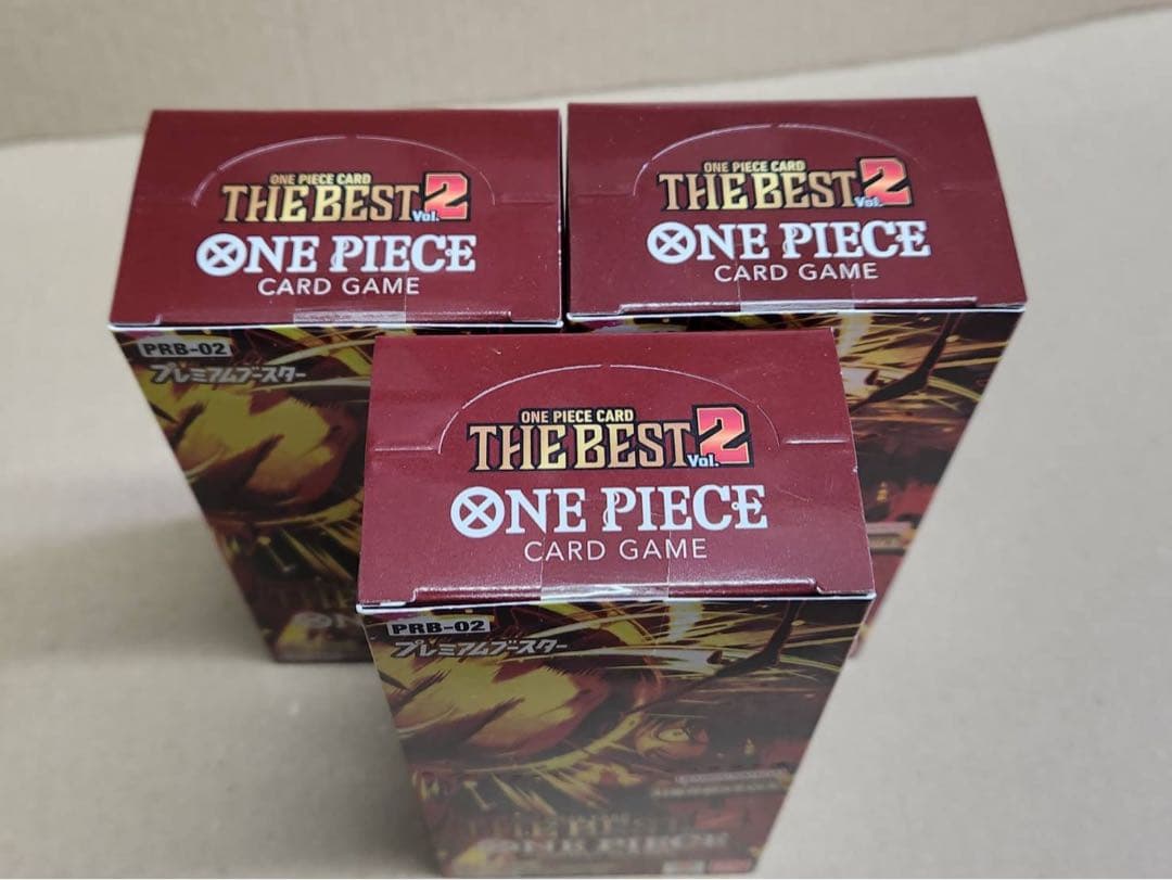 ワンピースカード THE BEST 2 3BOX 【新品未開封テープ付き】