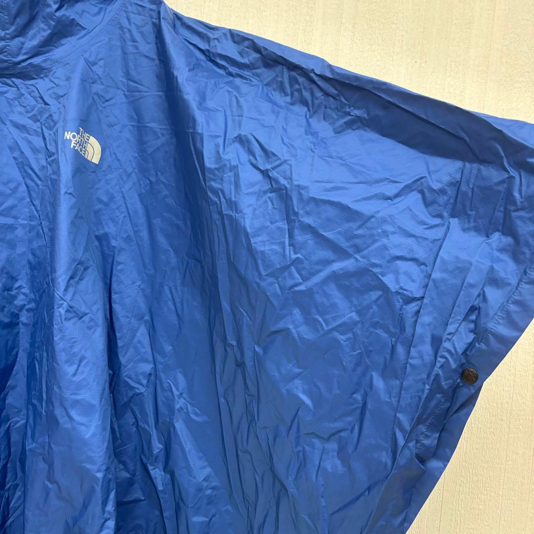 極美品✨ 希少 ノースフェイス ポンチョ レインコート 大きめ Lサイズ ブルー