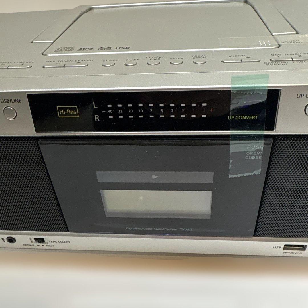 【新品】東芝 Aurex TY-AK1 ハイレゾ対応SD/USB/CDラジカセ