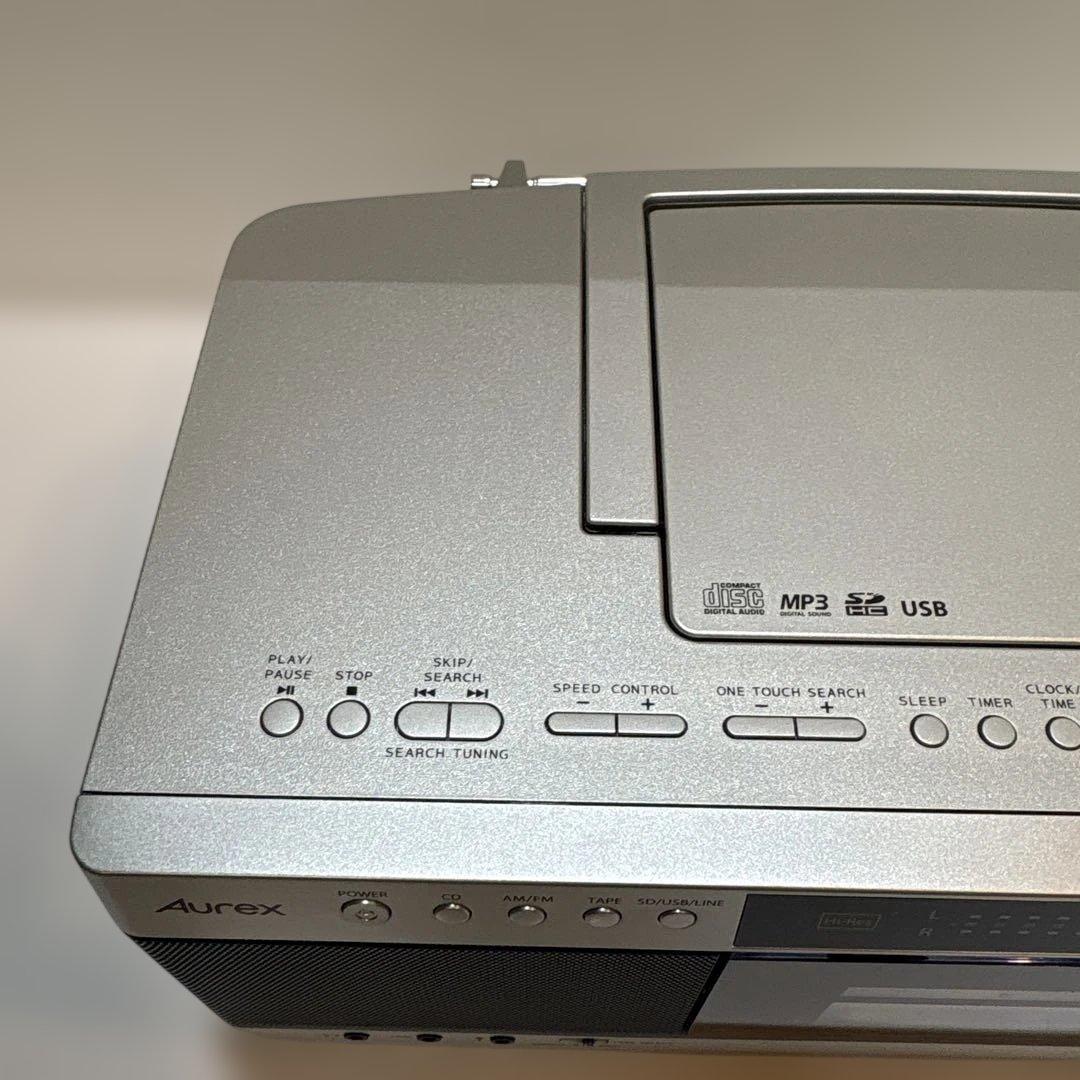 【新品】東芝 Aurex TY-AK1 ハイレゾ対応SD/USB/CDラジカセ