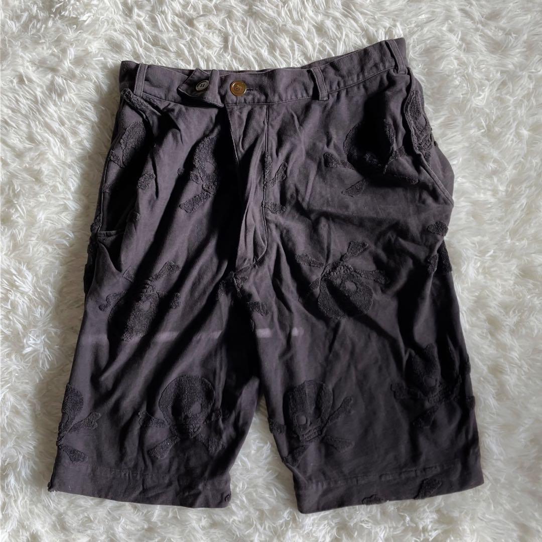 Vivienne Westwood man スカル 総柄 ハーフパンツ 46