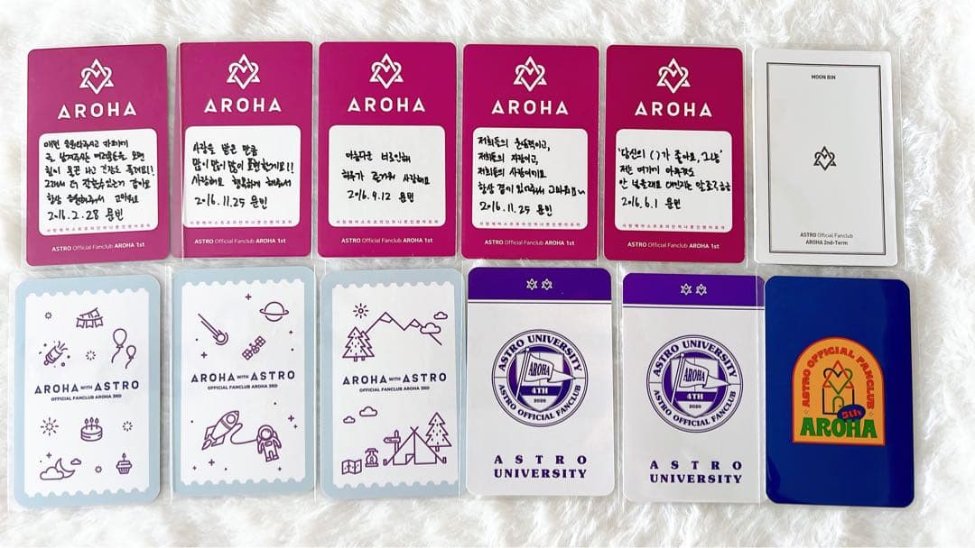 ムンビン トレカ ASTRO 本国FC AROHA ファンクラブ