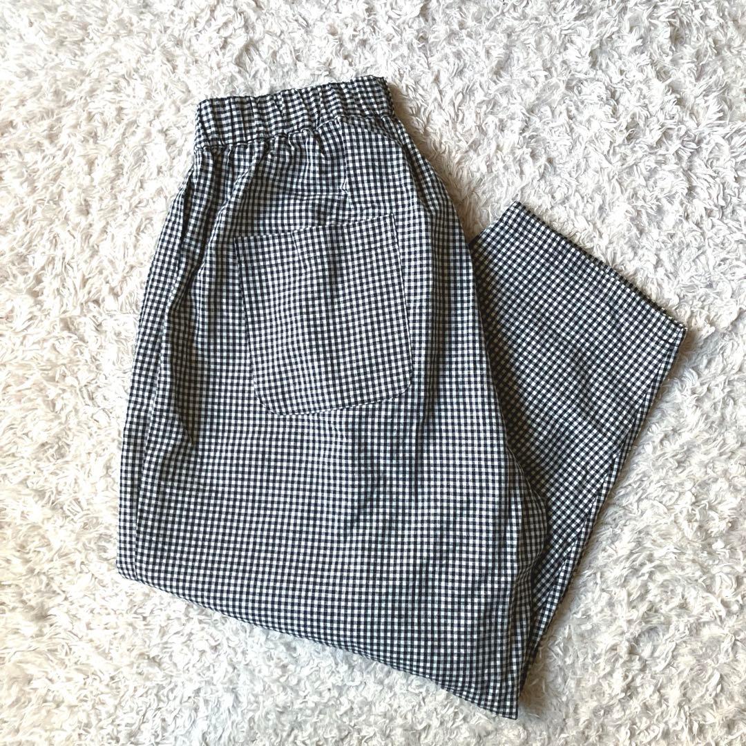 n*i様 新品タグ無◯24ss オローネ バルーン パンツ ギンガムチェック T