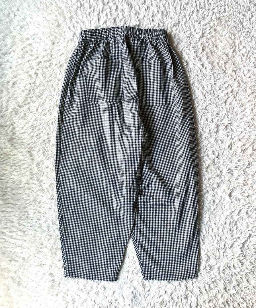 n*i様 新品タグ無◯24ss オローネ バルーン パンツ ギンガムチェック T