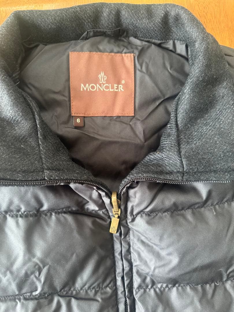 MONCLER ダウンベスト サイズ6 黒