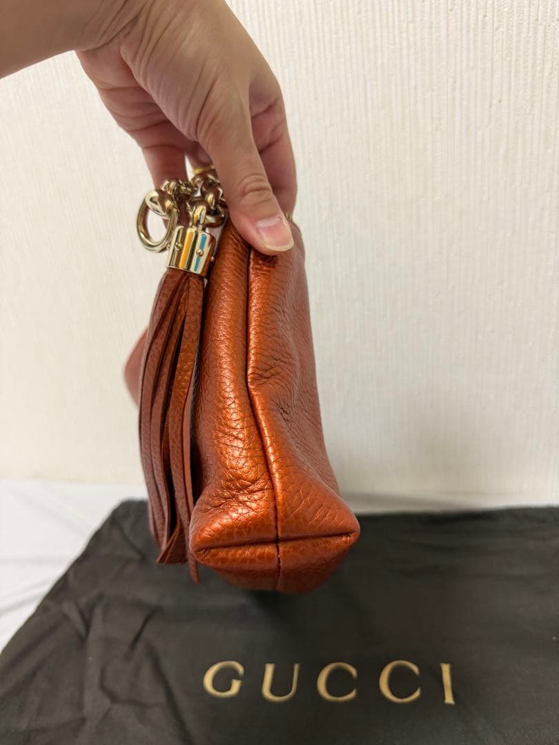 専用！GUCCI クラッチ　フリンジ　タッセル　パーティー
