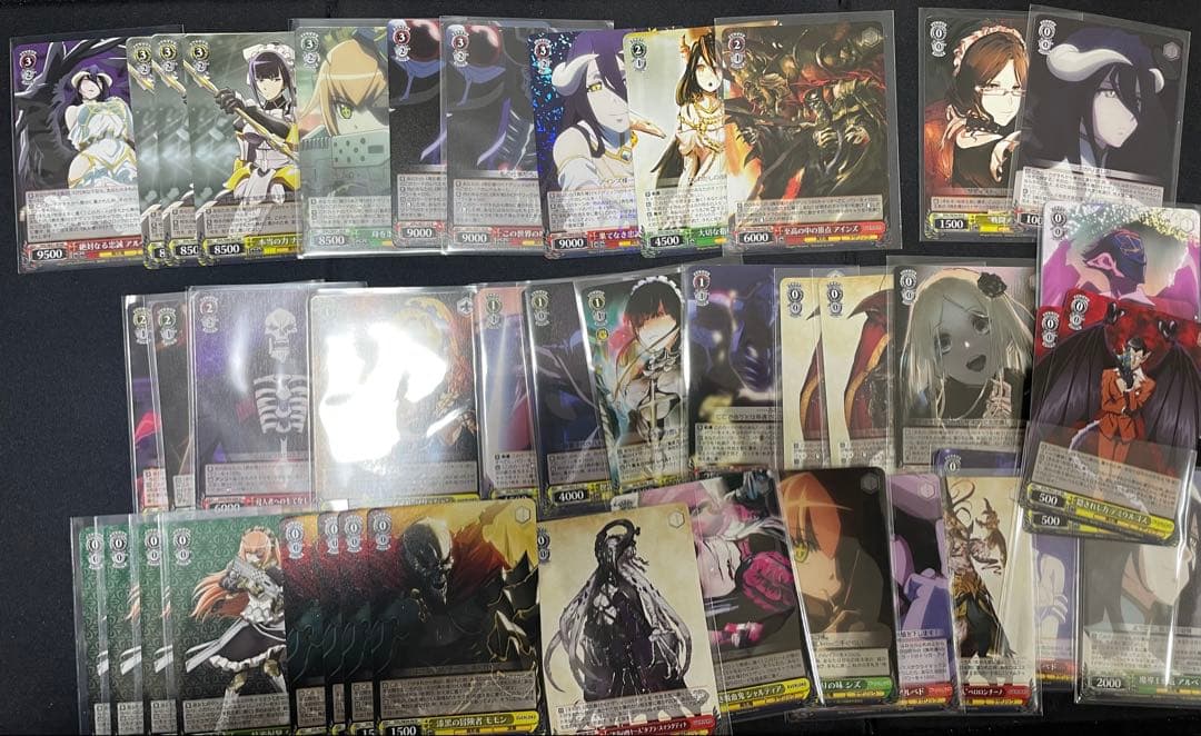 ヴァイスシュバルツ　オーバーロード8電源デッキ＋パーツ