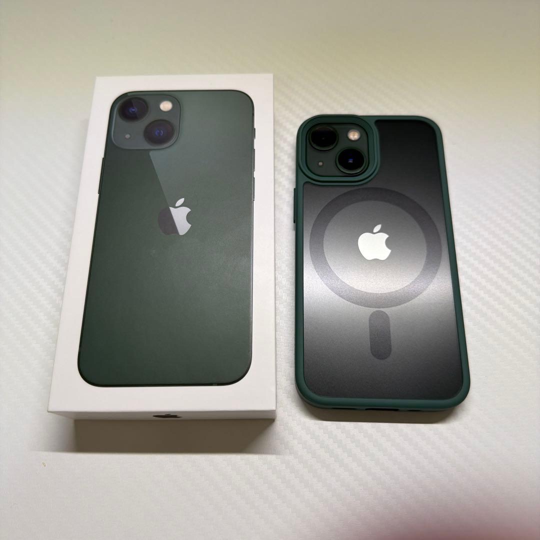Apple iPhone 13 mini グリーン 本体 ケース付き